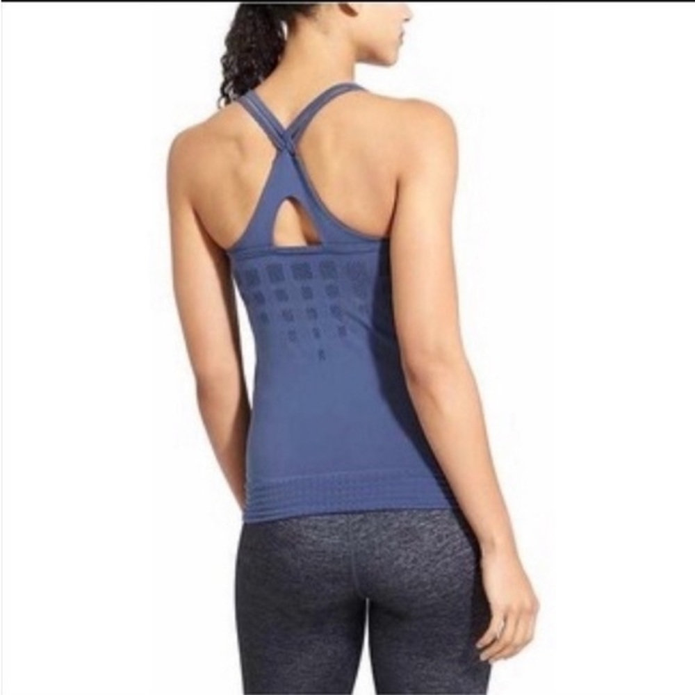 Athleta‎ Blue Namaste Support Top Tank Top Blue